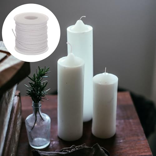 Mecha de algodón trenzado VILLCASE 61 m para velas miniatura 3