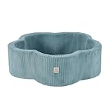 MISIOO Bällebad Baby Ab 1 Jahr - Schaumstoff Bällebad Kinder - 95x30cm - Blumenform - Freundliches Design Für Kleine Entdecker - Perfekt Für Kinderzimmer - Spielzimmer Und Kinderpartys