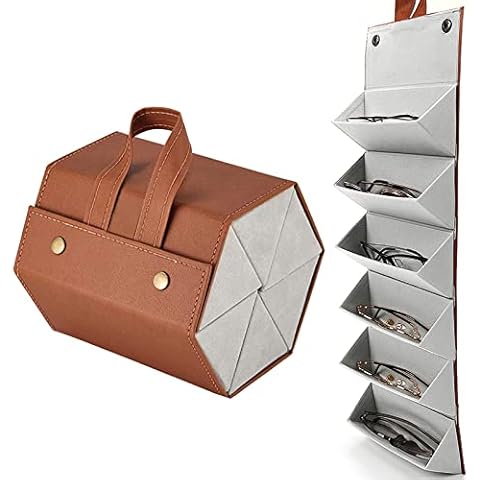 CHENKEE 6-Slot Travel Sunglasses Organizer Cover