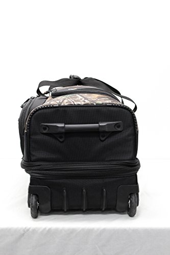 Pathfinder Gear Realtree 26 Inch Rolling Drop Bottom Duffel, Camo, One Size