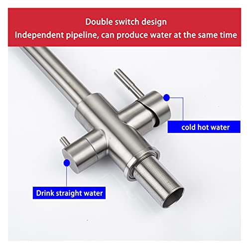 Robinet de purification cuisine eau filtrée double commande - 6