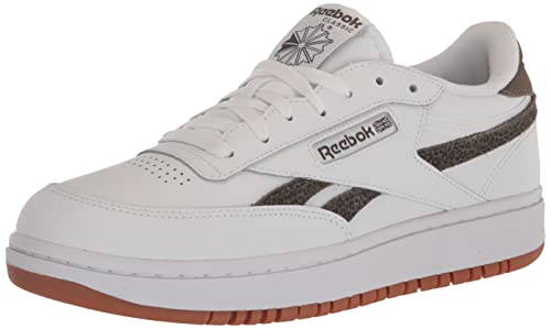 Reebok Women's Club C Double Revenge Sneaker, Army Green/White/Gum, 10