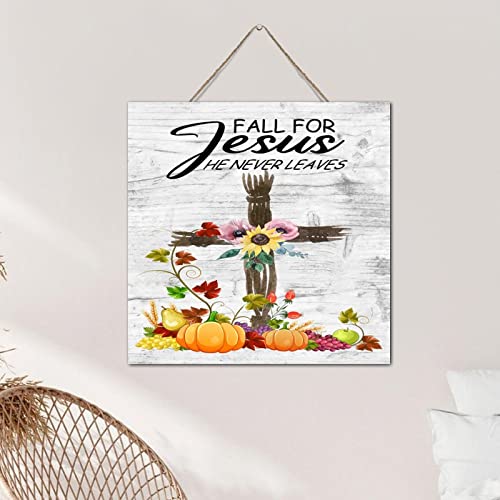 Plaque murale Fall for Jesus en bois, cadeau idéal de naissance - 6