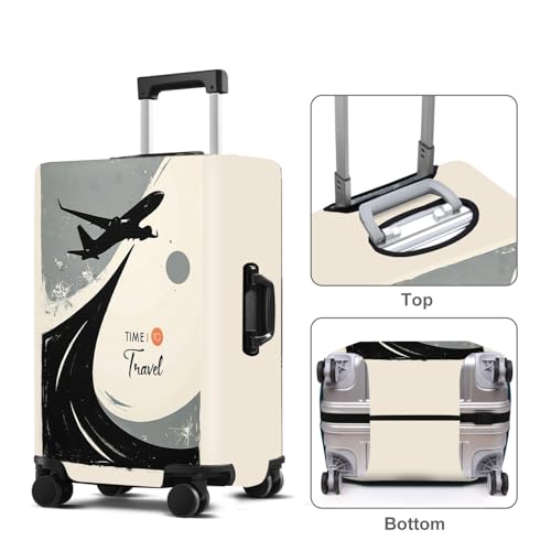 Travel Luggage Cover Washable Suitcase Protector Anti-Scratch,Stretchable Fit for 20-34Inch Luggage Durable Travel Bag Cover with Zipper Closure (L(28-30inch suitcase))2