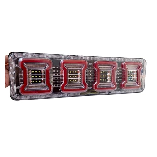 Feux arrière LED 46cm pour remorque et camion avec clignotant et frein