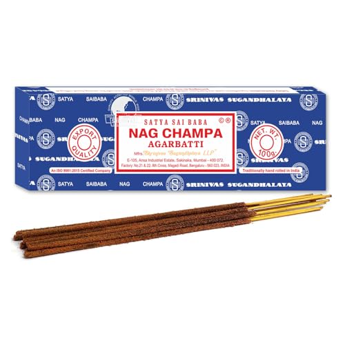 Satya Sai Baba Nag Champa Incense Sticks, 100-gram (Pack of 2)