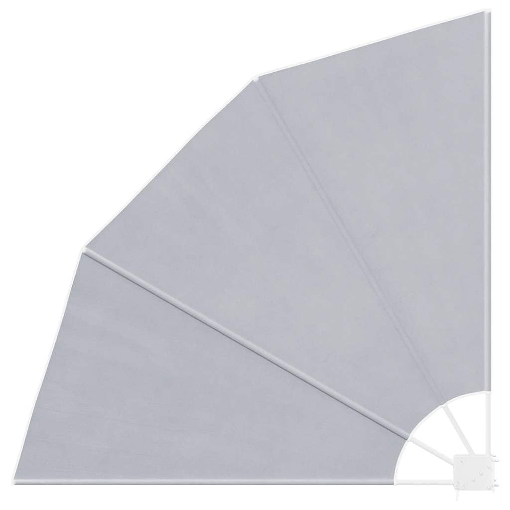 vidaXL Collapsible Balcony Side Awning Grey 140x140 cm