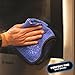 The Rag Company - Dry Me A River - Professional Korean 70/30 Blend, Microfiber Waffle-Weave, Drying & Detailing Towels, Soft Suede Edges, 390gsm, 16in x 24in, Royal Blue (3-Pack)