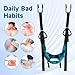 Neck Stretcher Cervical Traction Device for Decompression Home Physical Therapy, Portable Neck Stretcher Hammock Traction Equipment
