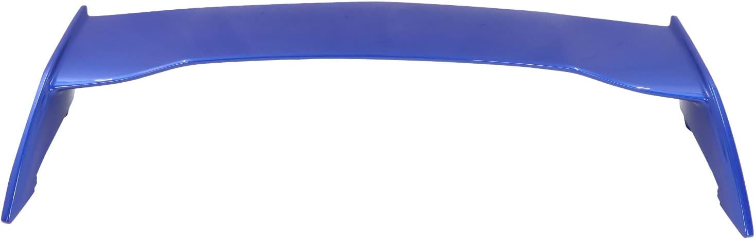 IKON MOTORSPORTS, Trunk Spoiler Compatible with 2022-2026 Subaru WRX 5th Gen, 2015 STI Style Painted #K7X Wr Blue Pearl (Gloss Black Leg) ABS Plastic Rear Trunk Lid Spoiler Wing Lip