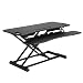 Produktbild SONGMICS Höhenverstellbarer Sitz-Steh-Schreibtisch, Ergonomischer Schreibtisch Konverter Für Computer, Laptop, Mit Abnehmbarer Tastaturablage, Großer Schreibtischaufsatz 95 x 40 cm , Schwarz LSD06BK