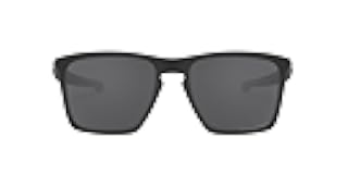 Oakley Man Sunglasses Matte Black Frame, Grey Lenses, 57MM