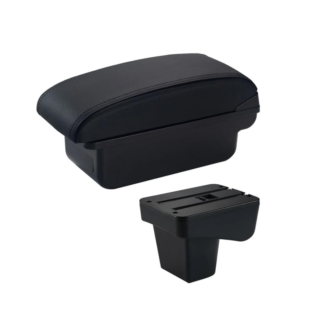 Toiumops Armrest for Suzuki Vitara, Car Armrest Box Center Console Store Box(A2 Black Line No USB)