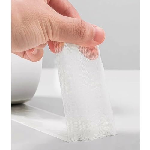 DBOO Extra Wide Double Sided Carpet Tape 2 Inches X 11 Yards Heavy Duty Rug Tape with Mesh Fabric Sticky Tape Residue Free for Rugs, Mats, Pads, Runners, Hardwood, Tiles, Laminates