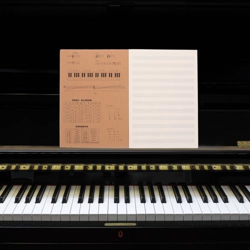 Cuadernos de papel para compositores VILLCASE 10 blocs de partituras 5