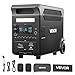 VEVOR tragbare Powerstation 3600 W, 3840 Wh, Solargenerator mit 10 Ausgangsanschlüssen, 6 einstellbarer Eingangsleistung, LiFePO4-Batterie-Backup (Solarpanel NICHT im Lieferumfang enthalten)