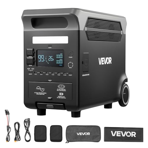 VEVOR Portable Power Station, 3600W 3840Wh Power...
