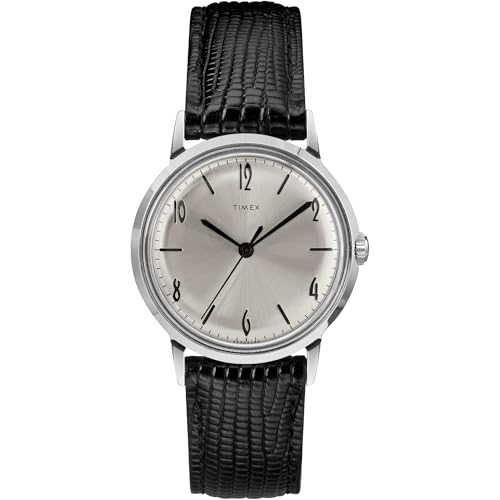 Image of TIMEX Marlin Reissue Mechanical Handwind Watch for Men with Round Dial & Water Resistant Man's Wrist Watches