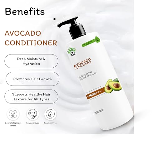 Image of GIR Avocado Shampoo - 500ML & Conditioner - 500ML Combo - Gentle Cleansing and Conditioning Formula for Smooth, Healthy Hair