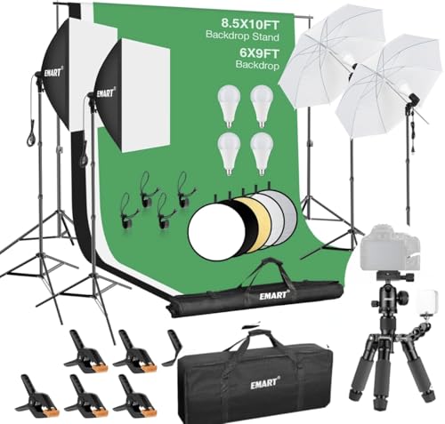EMART 8.5 x 10 ft Backdrop Support System, Professional Photography