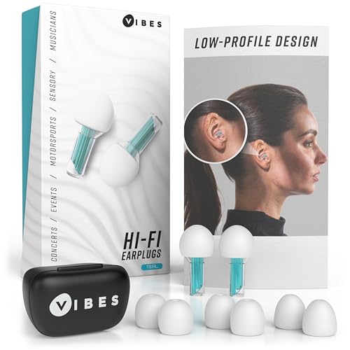 Vibes High Fidelity Ear Plugs - Invisible Earplugs for Music