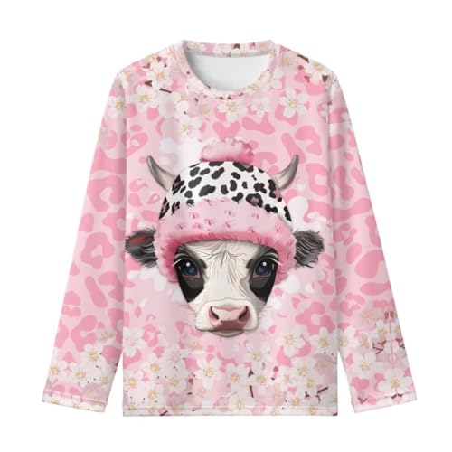 Long Sleeve Shirts for Girls Winter Tops 3-16t Cartoon T Shirts for Fall Clothes