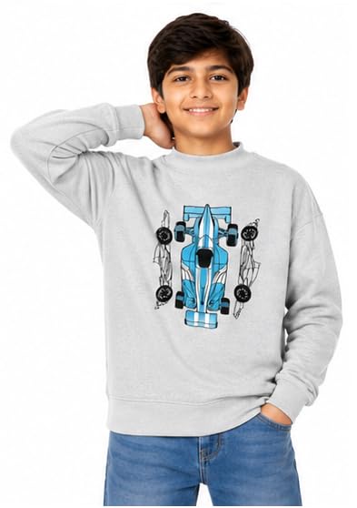 Image of T2F Boys Cotton Printed Oversized Fit DropShoulder Round Neck Sweatshirt (Pack of 3)