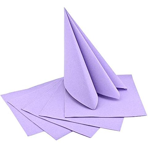 Finemark 50 Servilletas de Color Lila Similar a la Tela Cover