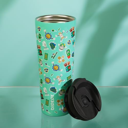 Image of BJPKPK 30 oz Coffee Tumbler with Straw, Insulated Stainless Steel Cup