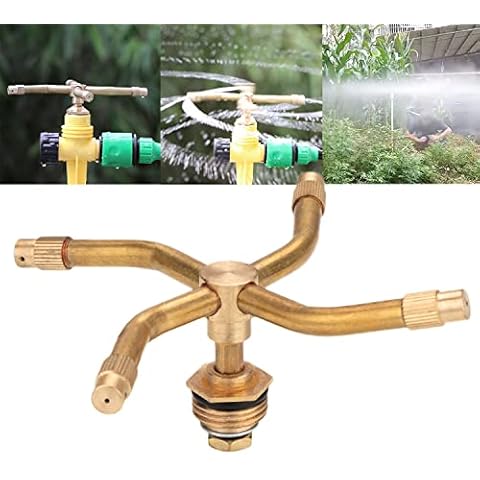 UGIF 2/3/4 Arm Automatic Rotary Sprayer, Automatische Drehbare GartensprinklerdüSe, Messing Sprinkler Cover