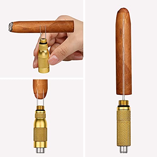 Hawan Cigar Punch 4 In 1 Multitool Dual Size Punch With Draw Enhancer Cutter And Twin Nubber (Color: Gray)… #TOP4