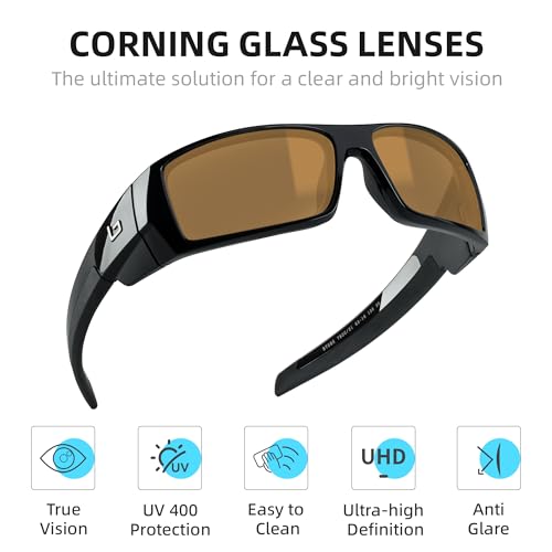 B.N.U.S Corning Glass lens Polarized sunglasses for men2