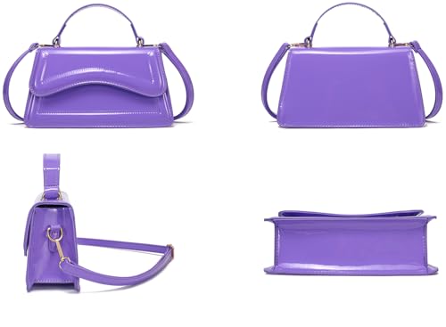 MyDearie mini purse for women trendy small Top Handle crossbody bag Satchel Casual Bag Lavender Pures for women by MyDearie - Used condition - Image 3