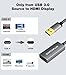SWITCHFLUX USB to HDMI Adapter,[Gold-Plated & Metal Shell] USB A Male to HDMI Female Convert for Monitors,USB 3.0 to HDMI Support Windows,mac OS - Driver Installation Required