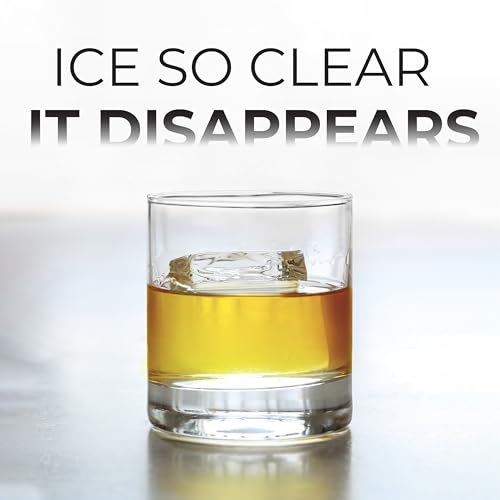 True Cubes Crystal Clear Ice Cube Maker, 4 Large 2"x2"x2" Ice Cubes for Cocktails and Drinks, Silicone Mold for Pure, Bartender-Quality Ice - Great for Hosting and Entertaining, Whiskey Gifts for Men - Image 3
