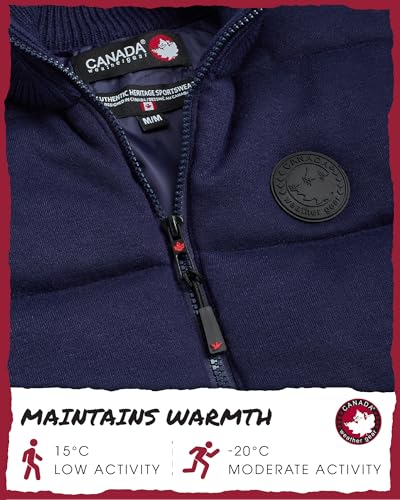 Image of CANADA WEATHER GEAR Men's Vest - Cozy Full Zip Up Puffer Sweater Vest for Men - Men's Casual Vest (M-XXL)