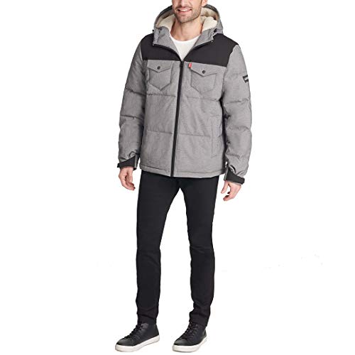 Image of Levi's Men's Performance Hooded Puffer Trucker Jacket (Regular & Big & Tall Sizes)