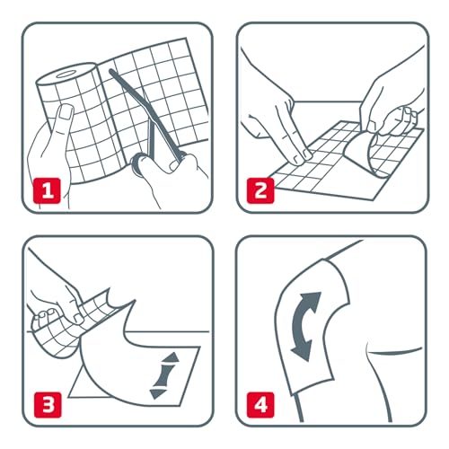 HYPAFIX Adhesive, Non-Woven Fabric Dressing Retention Roll 5cmx 10m (x1)