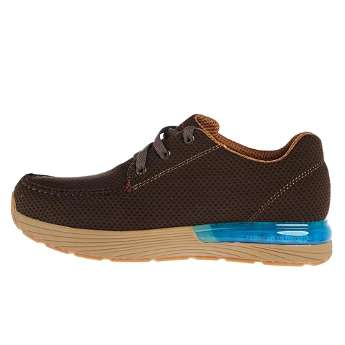 Mocassin de style conduite pour homme en cuir marron torréfié pointure 45