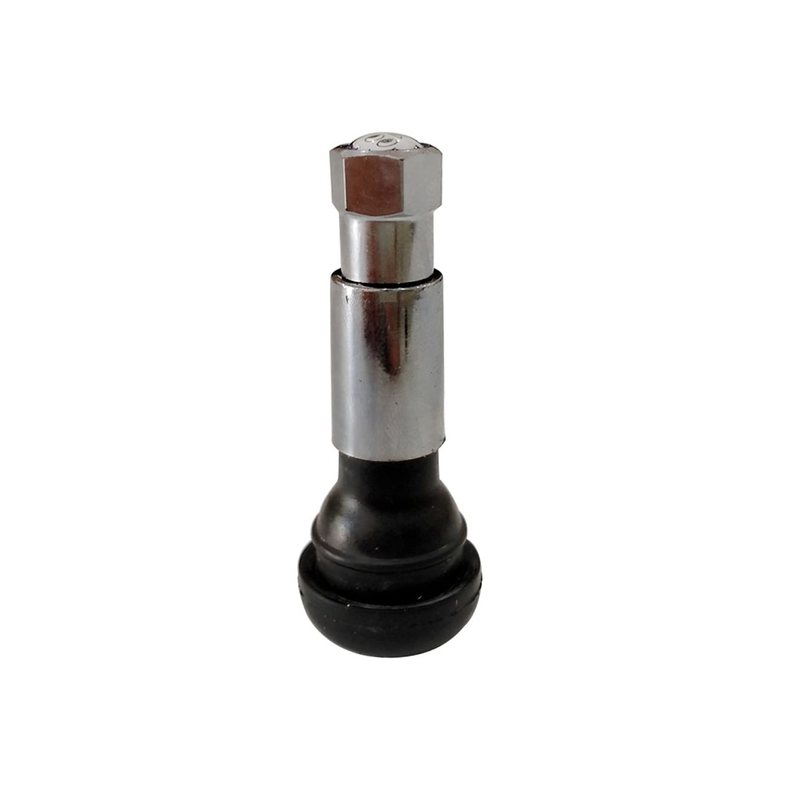 yaoqijie 50pcs caucho negro TR414 Neumático de la rueda del automóvil del ansioso Tire de la válvula de la válvula de los neumáticos del neumático sin cámara Tallos Tapas de polvo Ruedas Neumáticos Pi