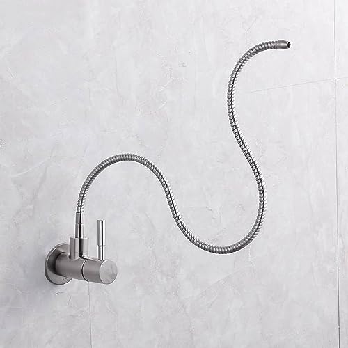Robinet cuisine osmose inverse mural design acier inoxydable 60 cm - 2