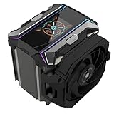 ALSEYE i600 Pro CPU Cooler, HD Display with Temperature, Copper Base Hidden Fan Dual Tower CPU Cooler 6 Heat Pipes TDP 290W ARGB PWM Koala Fan with FDB Bearing Intel LGA & AM5 AM4 (Black)