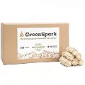 GreenSpark Natural Fire Starters for Grill, Smoker, Pizza Oven,BBQ,Fireplace, Wooden & Pellet Stove, Fire Pit, Long Burn, Waterproof,All Weather, Safe for Indoor/Outdoor Use (140 Pcs)