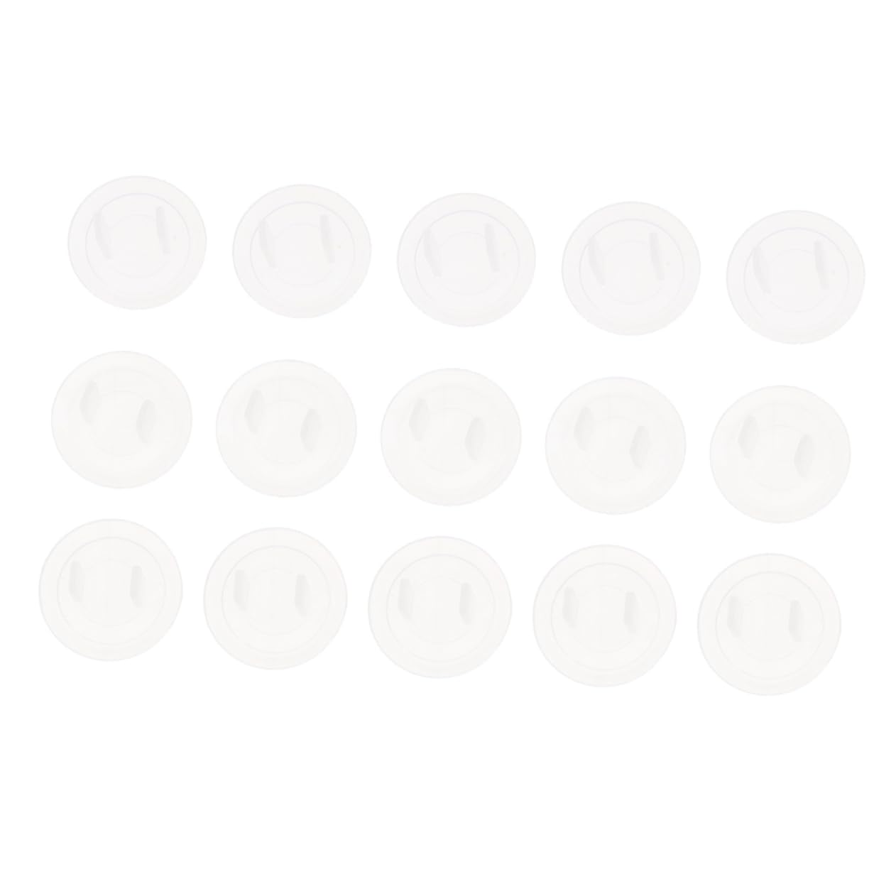IWOWHERO 20pcs Socket Covers Tamper Resistant Outlet Covers Hard Plastic Child Safety Electrical Outlet Guards for Home