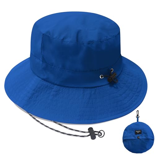 Image of PFFY Waterproof Bucket Hat Rain Quick Dry Hats for Men Women Packable Sun Hat for Fishing Hiking Outdoors