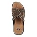 Dockers Mens Sunland Casual Slide Sandal Shoe, Dark Brown, 10 M