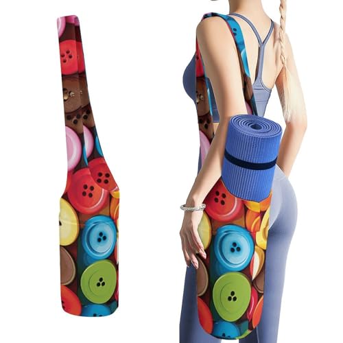 Sac de tapis de yoga en toile imprimée pour la plage le voyage et les séances de Pilates