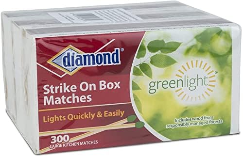 Diamond Strike on Box Greenlight Matches, 300 Count (Pack of 3)