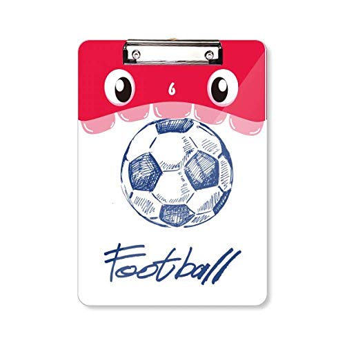 Porte-bloc football bleu A4 cadeau utile pour jeune joueur et coach
