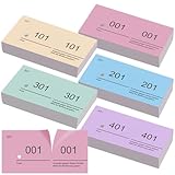 Excellente qualité: ces billets de pavé numérique avec numéros sont fabriqués en papier de haute qualité, difficilement endommagé, vous pouvez donc les utiliser lors de vos événements sans vous soucier qu'ils soient facilement endommagés